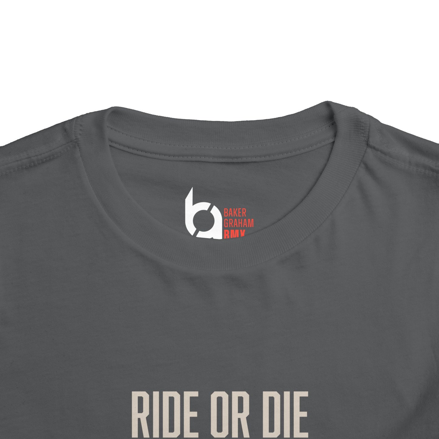 "Ride or Die" Toddler Tee - Red Graphic