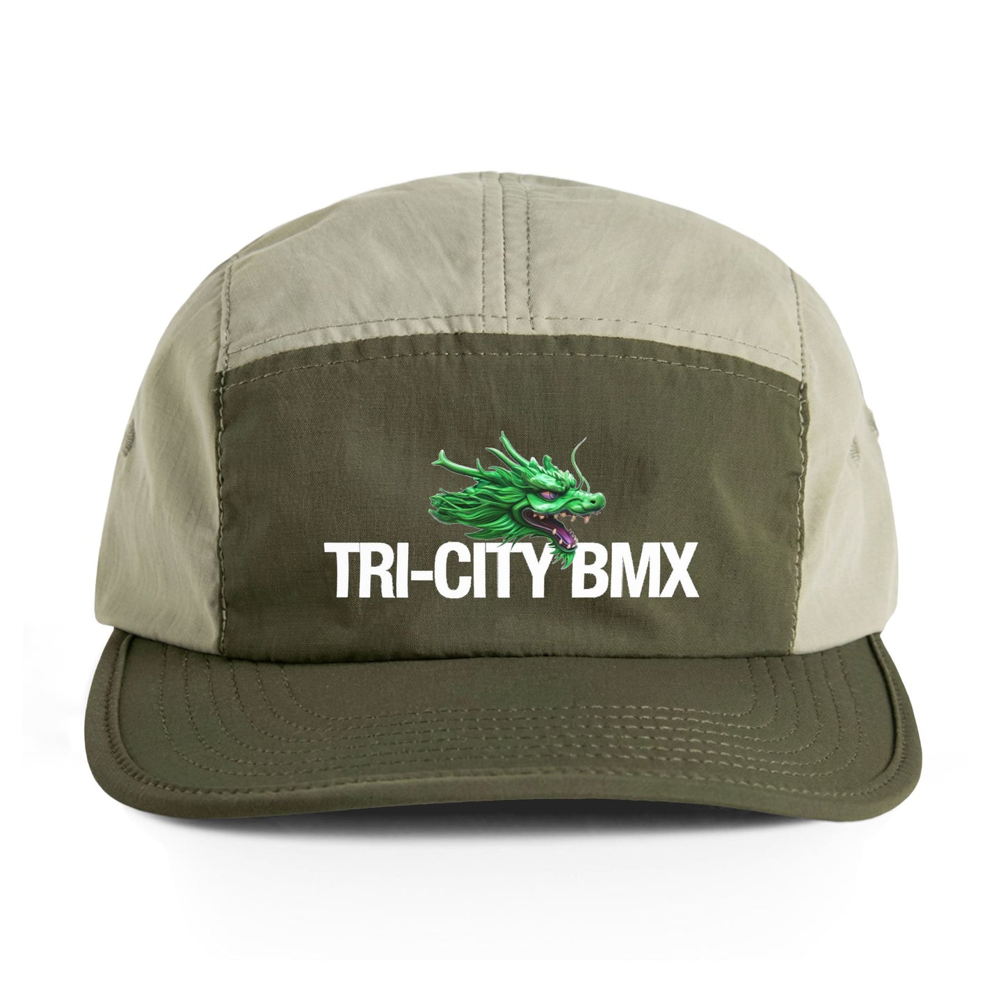 Tri-City BMX Dragon Logo Two-Tone Nylon Cap