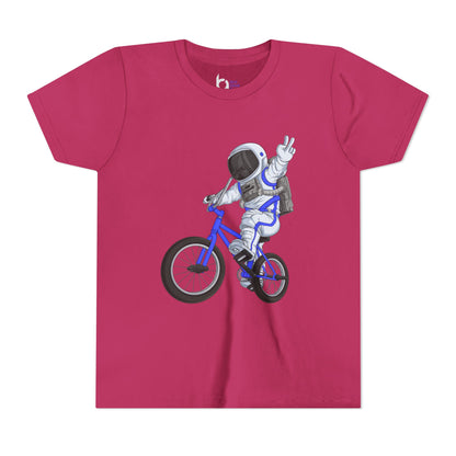 Outer Space BMX Kids Tee - Blue Graphic