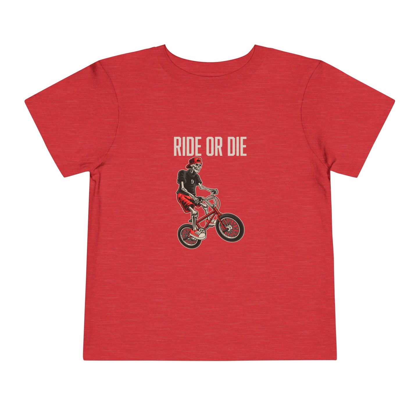 "Ride or Die" Toddler Tee - Red Graphic