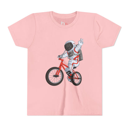 Outer Space BMX Kids Tee - Red Graphic