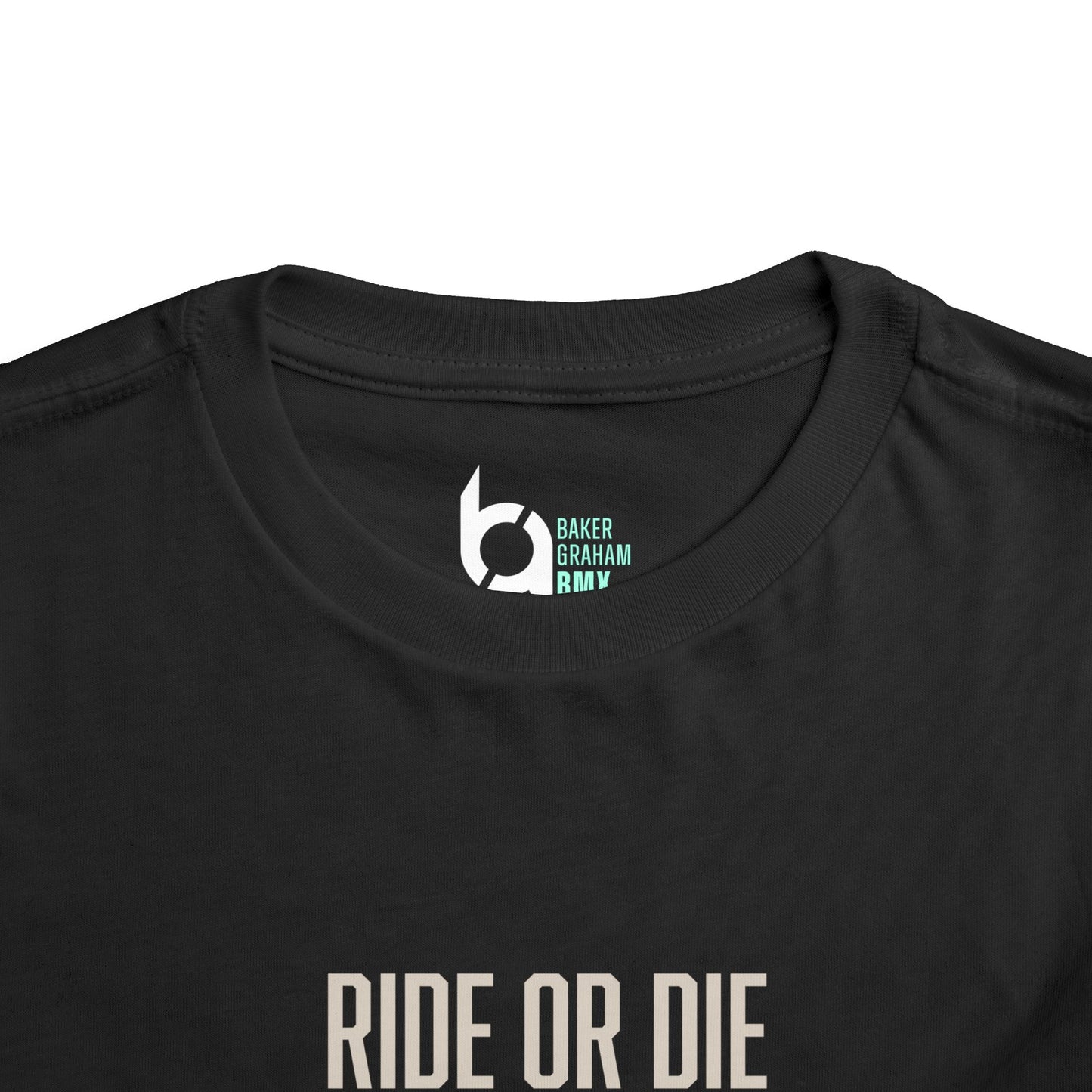 "Ride or Die" Toddler Tee - Tiffany Graphic