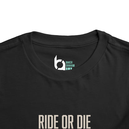 "Ride or Die" Toddler Tee - Tiffany Graphic
