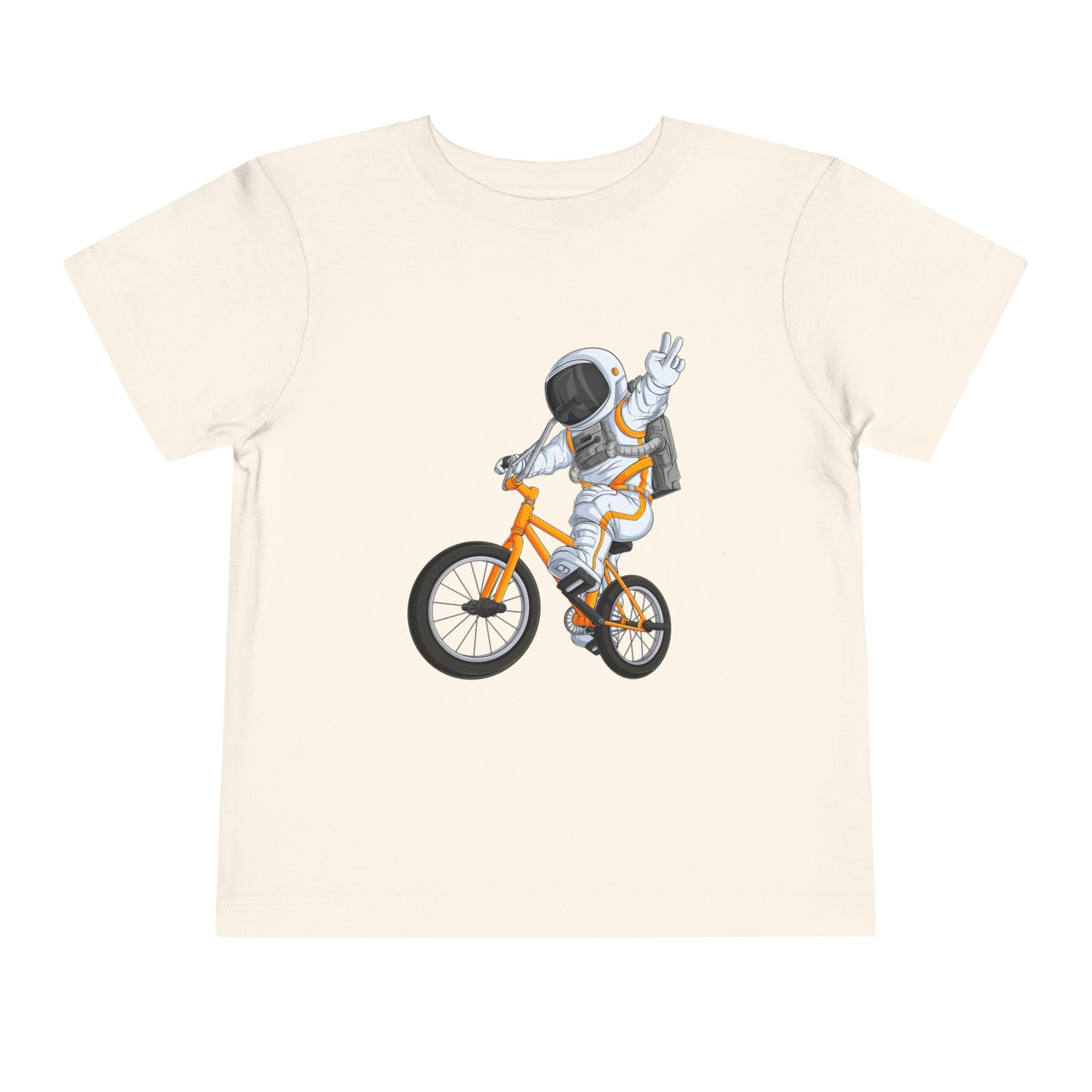 Outer Space BMX Toddler Tee - Orange Graphic