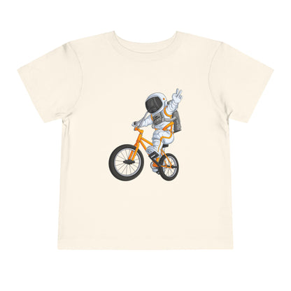 Outer Space BMX Toddler Tee - Orange Graphic