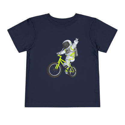 Outer Space BMX Toddler Tee - Chartreuse Graphic