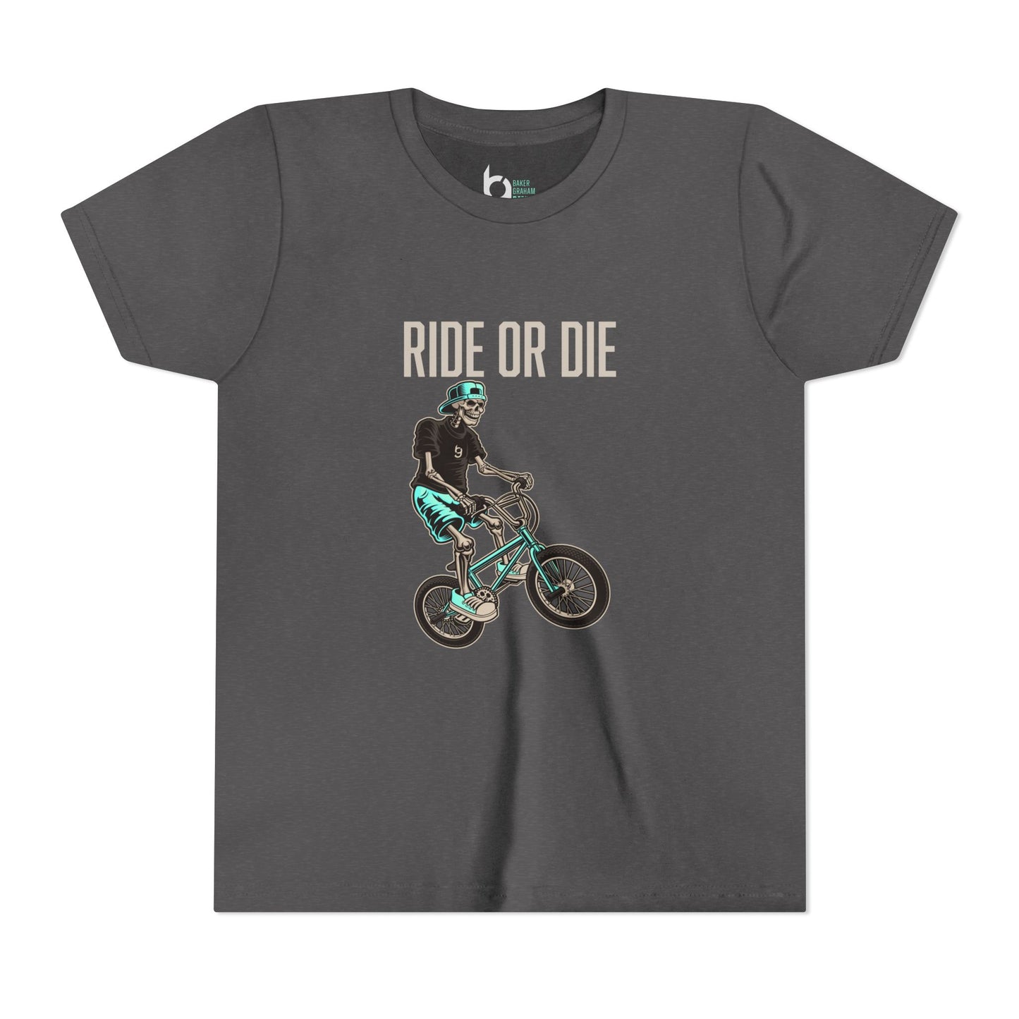 "Ride or Die" Kids Tee - Tiffany Graphic