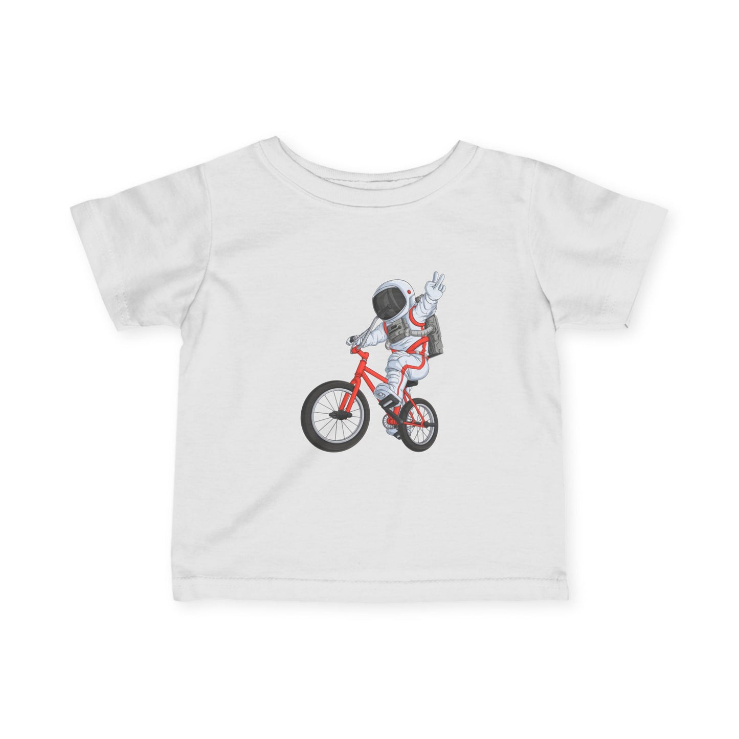 Outer Space BMX Infant Tee - Red Graphic
