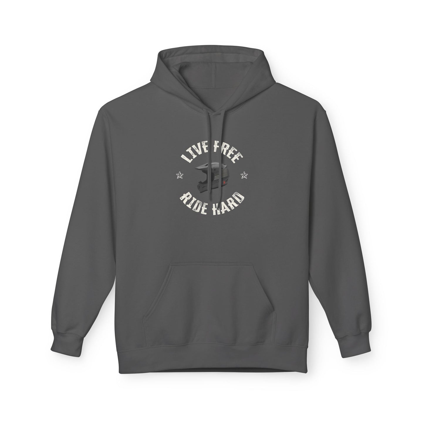"Live Free, Ride Hard" Patriotic BMX Hoodie