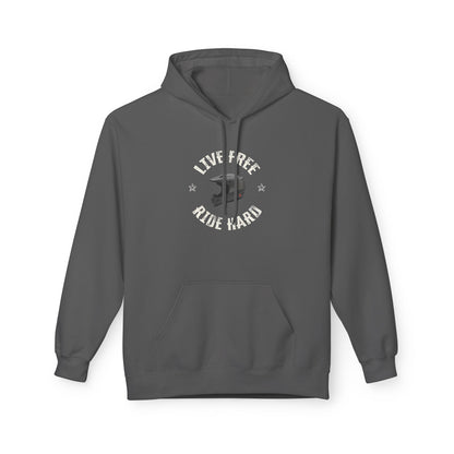 "Live Free, Ride Hard" Patriotic BMX Hoodie