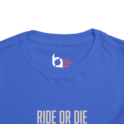 "Ride or Die" Toddler Tee - Red Graphic