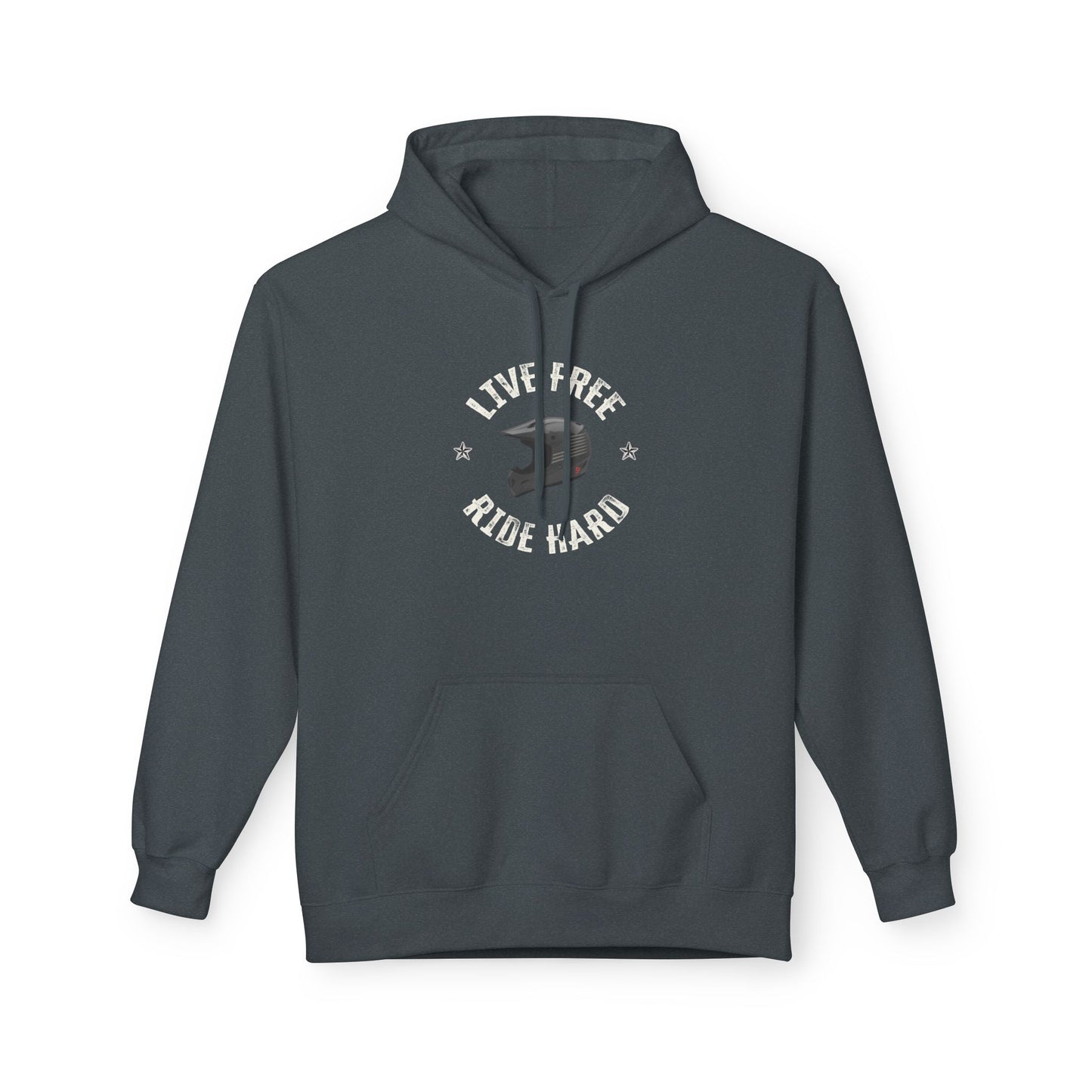 "Live Free, Ride Hard" Patriotic BMX Hoodie