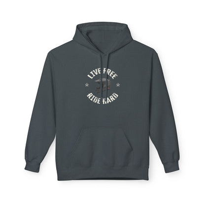 "Live Free, Ride Hard" Patriotic BMX Hoodie
