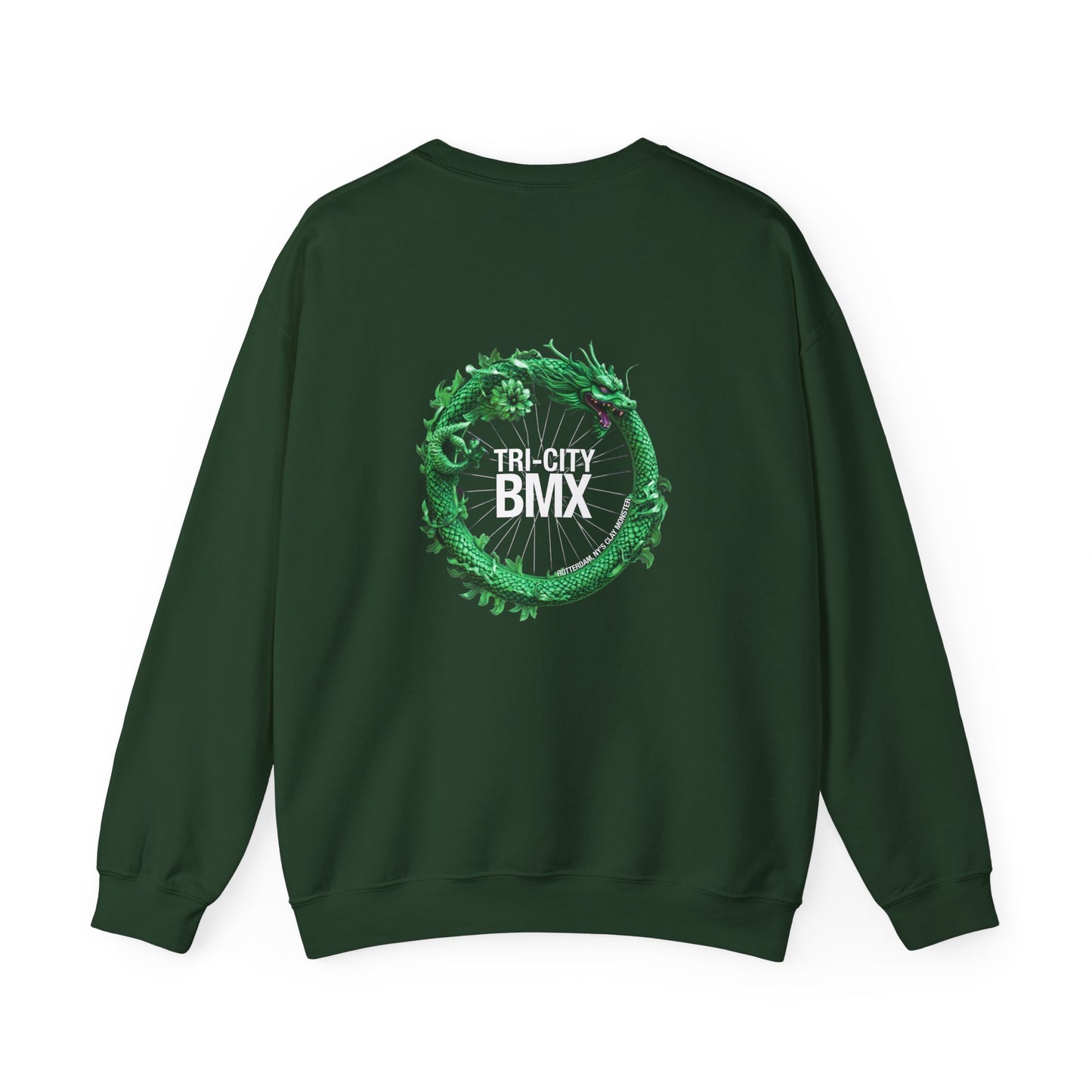 Tri-City BMX Dragon Wheel Crewneck Sweatshirt