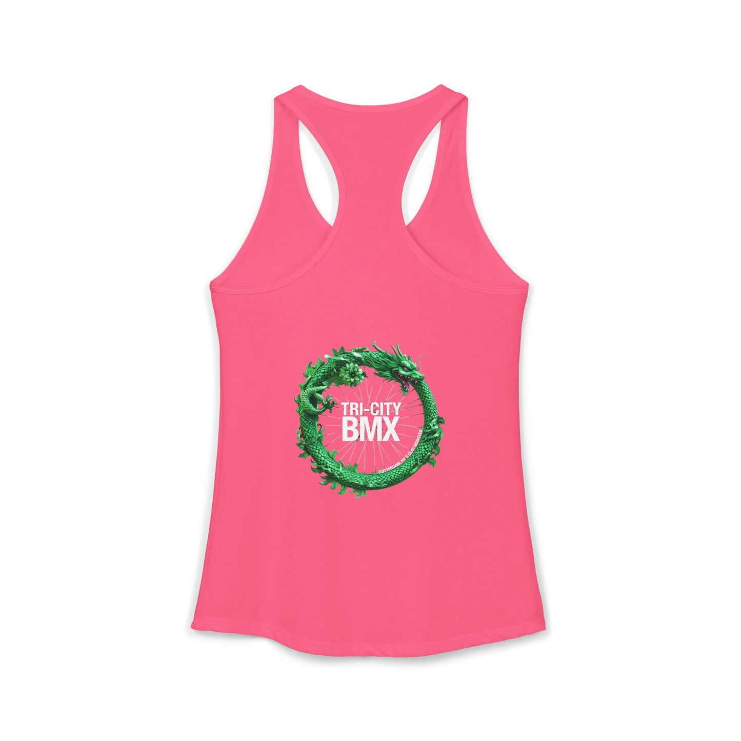 Women's Tri-City BMX Dragon Wheel Racerback Tank