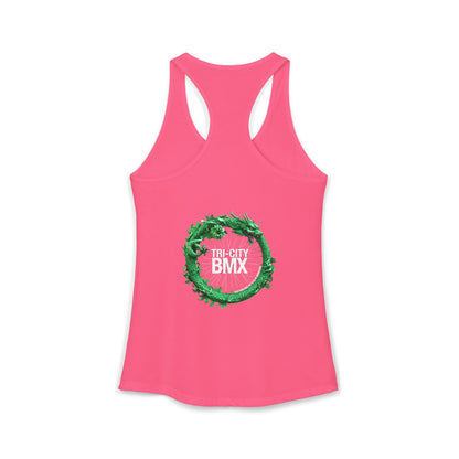 Women's Tri-City BMX Dragon Wheel Racerback Tank