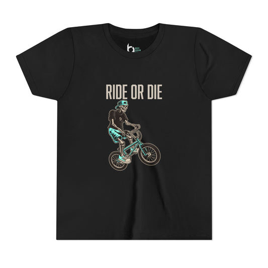 "Ride or Die" Kids Tee - Tiffany Graphic