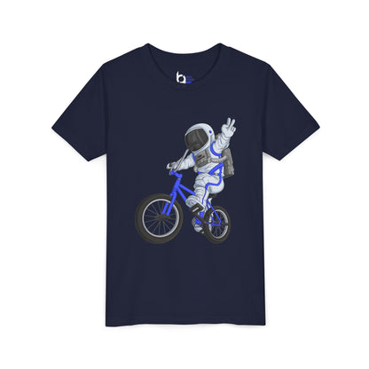 Outer Space BMX Kids Tee - Blue Graphic