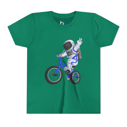 Outer Space BMX Kids Tee - Blue Graphic