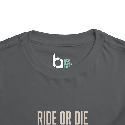 "Ride or Die" Toddler Tee - Tiffany Graphic
