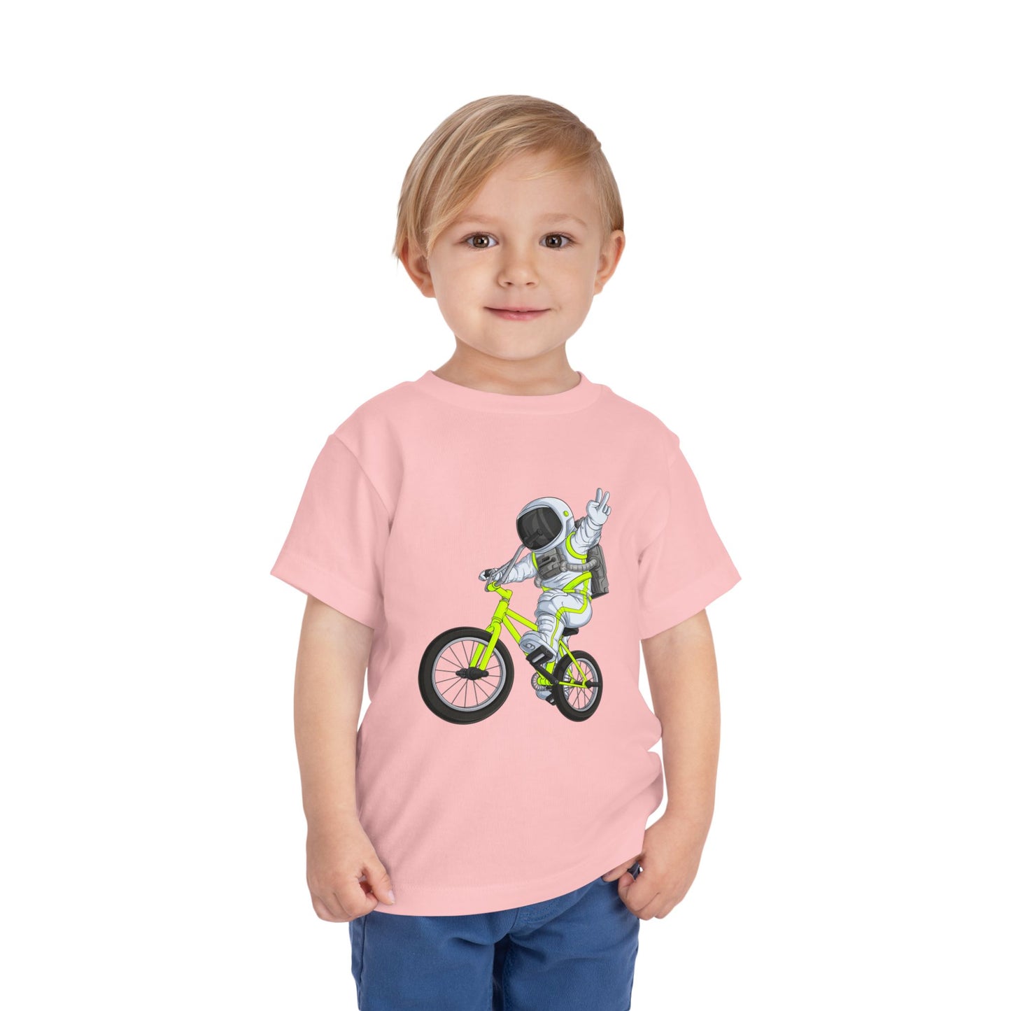 Outer Space BMX Toddler Tee - Chartreuse Graphic